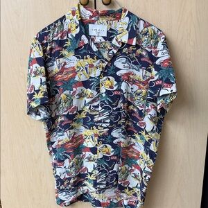 Sandro Multicolor Graphic Men's Shirt